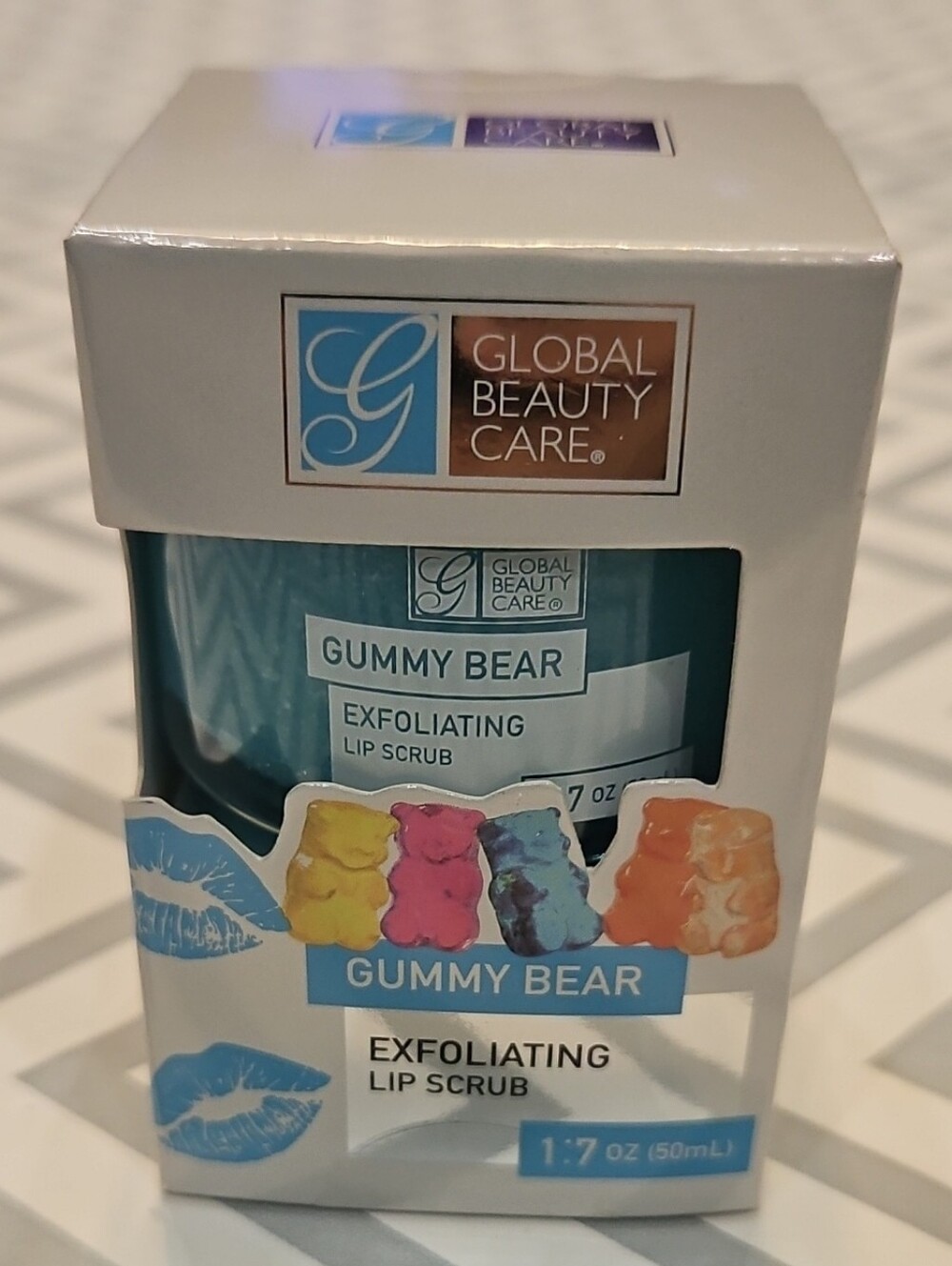 Global Beauty Care Gummy Bear Exfoliating Lip Scrub - Blue 1.7 oz